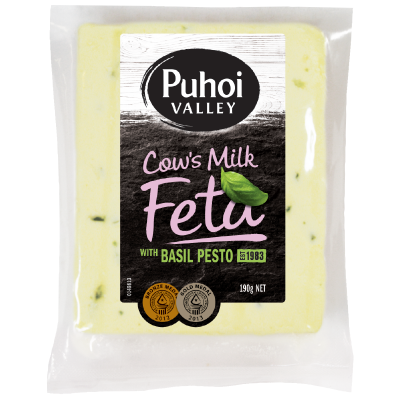 Fresh Cows Milk Feta BasilPesto 190g