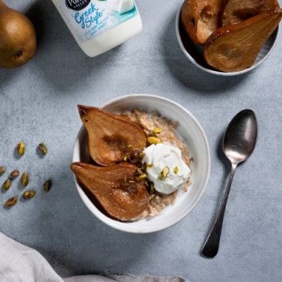 Spiced Porridge with Caramalised Pear